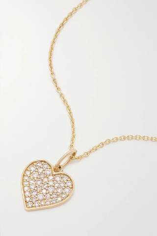 유럽직배송 시드니에반 목걸이 SYDNEY EVAN Mini Heart 14-karat gold diamond necklace 1647597283672004