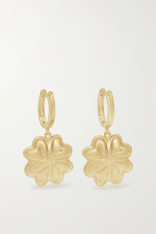유럽직배송 로렌루빈스키 귀걸이 LAUREN RUBINSKI Four Leaf Clover 14-karat gold earrings 1647597283810796