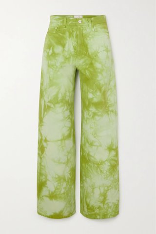 유럽직배송 반들러 WANDLER Magnolia tie-dyed high-rise wide-leg organic jeans 1647597295874510