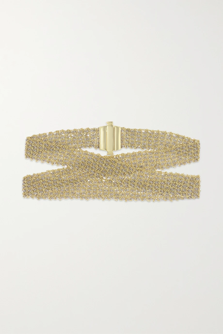 유럽직배송 캐롤리나부치 팔찌 CAROLINA BUCCI Classic 1cm 18-karat yellow and white gold bracelet 1647597282641683