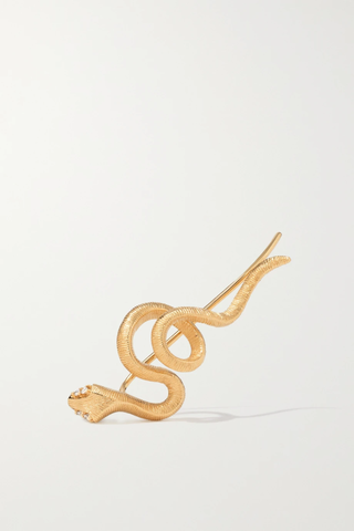 유럽직배송 올레 링가드 코펜하겐 싱글 귀걸이 OLE LYNGGAARD COPENHAGEN Snakes 18-karat gold diamond single earring 1647597277680027