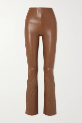유럽직배송 COMMANDO Faux stretch-leather flared pants 45666037505010436