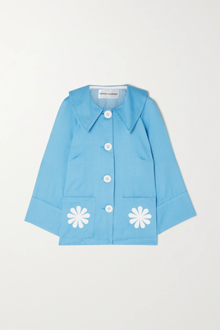 유럽직배송 신디소쿠말로 자켓 SINDISO KHUMALO Pumla floral-print cotton-gabardine jacket 1647597284420236