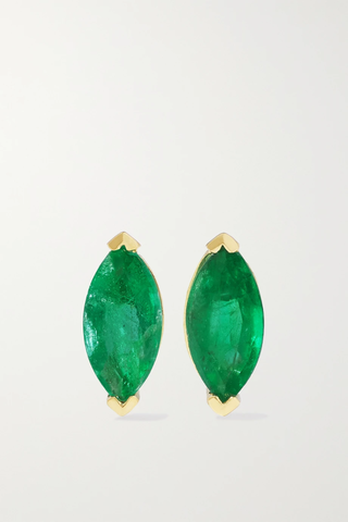 유럽직배송 SHAY 18-karat gold, emerald and diamond earrings 1647597284235807