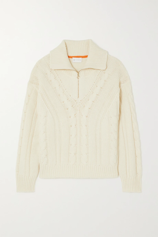 유럽직배송 WE NORWEGIANS Trysil cable-knit merino wool and cashmere-blend sweater 38063312420676302