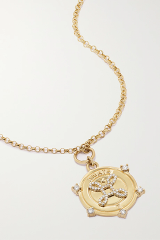 유럽직배송 파운드레 목걸이 FOUNDRAE Amate 18-karat gold diamond necklace 38063312419032868