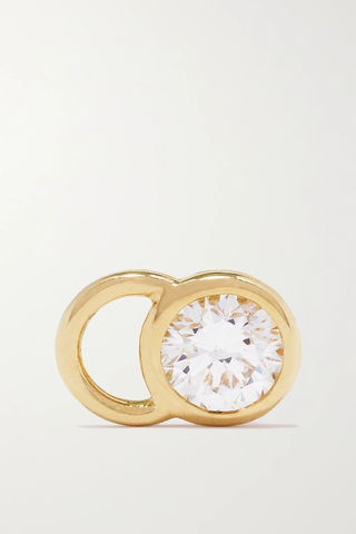 유럽직배송 COURBET CO Mono 18-karat recycled gold laboratory-grown diamond single earring 42247633208883016