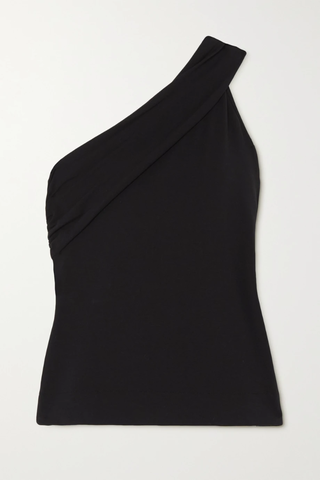 유럽직배송 CAES One-shoulder draped stretch-organic cotton top 1647597283143241