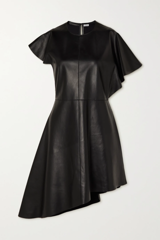 유럽직배송 로에베 원피스 LOEWE Asymmetric paneled faux leather dress 1647597276095594