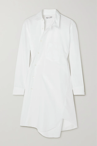 유럽직배송 꼼데가르송 원피스 COMME DES GARÇONS Asymmetric cotton-poplin midi shirt dress 1647597289661311