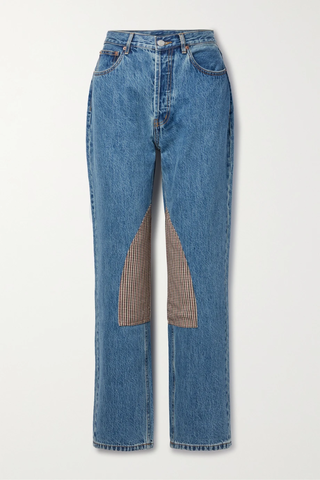 유럽직배송 STILL HERE Kennedy Childhood patchwork high-rise straight-leg jeans 45666037504892630