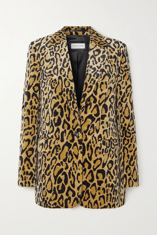 유럽직배송 드리스반노튼 블레이저 DRIES VAN NOTEN Leopard-print cotton-blend velvet blazer 46376663162428281