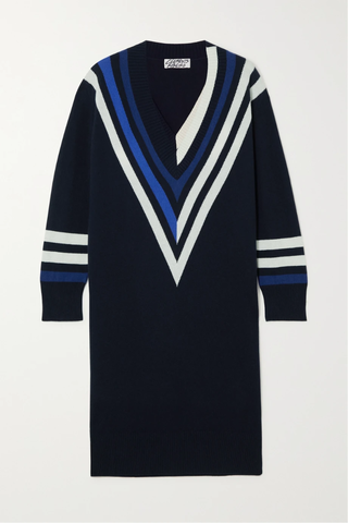 유럽직배송 CLEMENTS RIBEIRO Clipper striped intarsia cashmere dress 45666037504660857