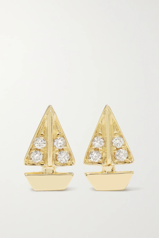 유럽직배송 이본레옹 귀걸이 YVONNE LÉON 9-karat gold diamond earrings 1647597282730455