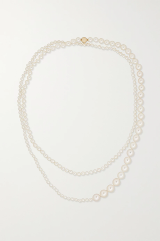 유럽직배송 소피빌리브라헤 목걸이 SOPHIE BILLE BRAHE Grand Peggy 14-karat gold pearl necklace 1647597277272754