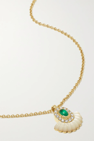 유럽직배송 STATE PROPERTY Alara Snowdrop 18-karat gold multi-stone necklace 45666037504399336