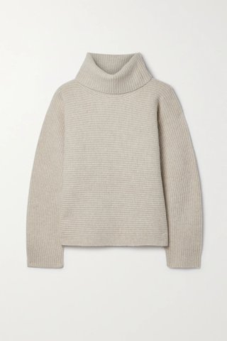 유럽직배송 빈스 스웨터 VINCE Ribbed wool and cashmere-blend turtleneck sweater 1647597277066847