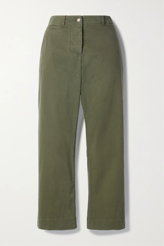유럽직배송 닐리로탄 팬츠 NILI LOTAN Tomboy cotton-blend twill straight-leg pants 38063312418892838