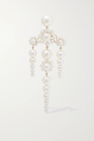 유럽직배송 소피빌리브라헤 귀걸이 SOPHIE BILLE BRAHE Fontaine de Mariage 14-karat gold pearl single earring 1647597277490200