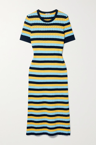 유럽직배송 제이슨우 원피스 JASON WU Striped pointelle-knit midi dress 43769801095606274
