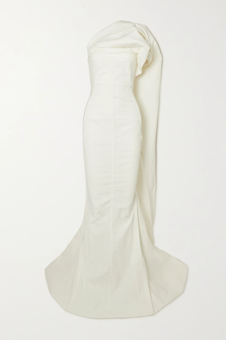 유럽직배송 릭오웬스 RICK OWENS Aphrodite cape-effect cotton-blend lamé gown 1647597279036533