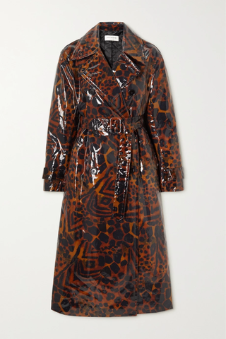 유럽직배송 드리스반노튼 코트 DRIES VAN NOTEN Double-breasted leopard-print coated cotton-blend coat 46376663162418663