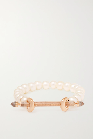 유럽직배송 ANANYA 18-karat rose gold multi-stone bracelet 29419655932534400