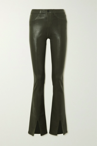 유럽직배송 라장스 L&#039;AGENCE Beatrix coated high-rise flared jeans 45666037504954250