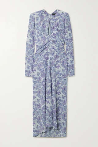 유럽직배송 이자벨마랑 원피스 ISABEL MARANT Telima cutout ruched paisley-print silk-crepe dress 43769801094932202