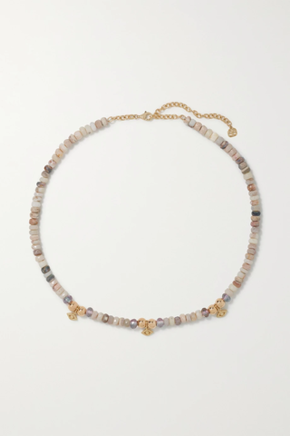 유럽직배송 시드니에반 목걸이 SYDNEY EVAN Eternity small 14-karat gold opal and quartz necklace 25458910981824813