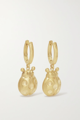 유럽직배송 로렌루빈스키 귀걸이 LAUREN RUBINSKI Lady Bug 14-karat gold earrings 1647597283810795