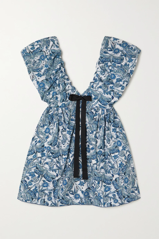 유럽직배송 아구아 바이 아구아 벤디타 미니원피스 AGUA BY AGUA BENDITA Horizonte Libeulas bow-embellished cotton mini dress 45666037505083680