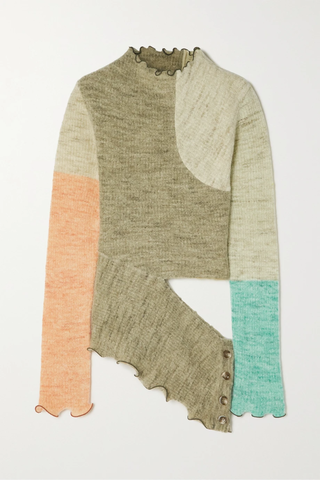 유럽직배송 앤더슨벨 스웨터 ANDERSSON BELL Melani cutout patchwork knitted sweater 1647597283987693
