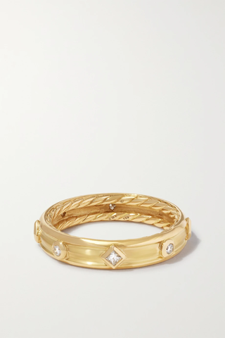 유럽직배송 데이비드율만 반지 DAVID YURMAN Modern Renaissance 18-karat gold diamond ring 33258524072165531