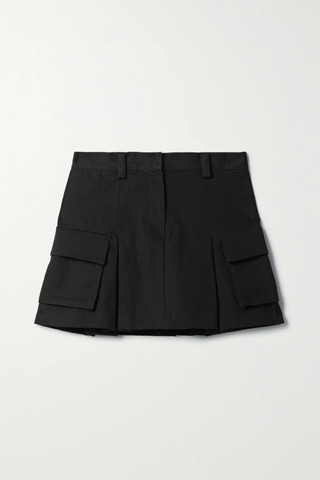 유럽직배송 프랭키샵 미니스커트 FRANKIE SHOP Audrey pleated cotton-twill mini skirt 1647597285898663