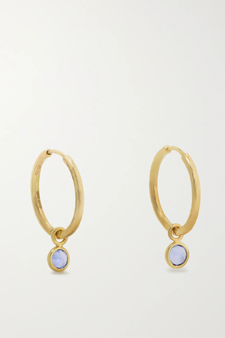 유럽직배송 옥타비아 엘리자베스 귀걸이 OCTAVIA ELIZABETH + NET SUSTAIN Nesting Gem Gabby 18-karat recycled gold tanzanite hoop earrings 1647597283369070