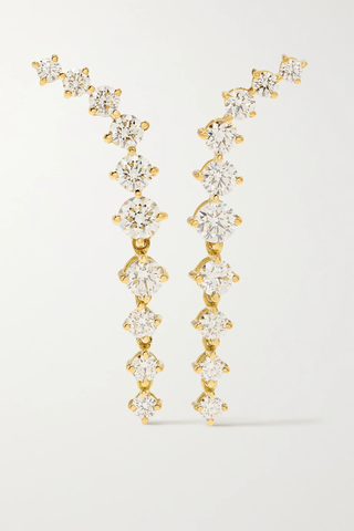 유럽직배송 멜리사케이 귀걸이 MELISSA KAYE Aria Dagger 18-karat gold diamond earrings 45666037505282677