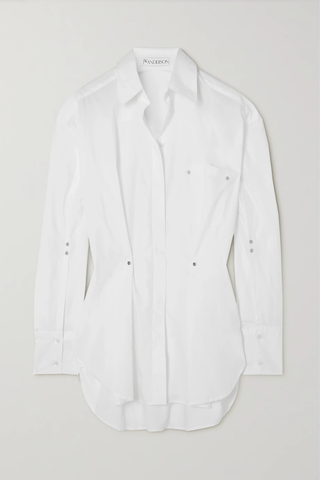 유럽직배송 JW앤더슨 셔츠 JW ANDERSON Oversized pleated cotton-poplin shirt 42247633209237168