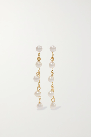 유럽직배송 미즈키 귀걸이 MIZUKI Two Way 14-karat gold pearl earrings 46376663162750346