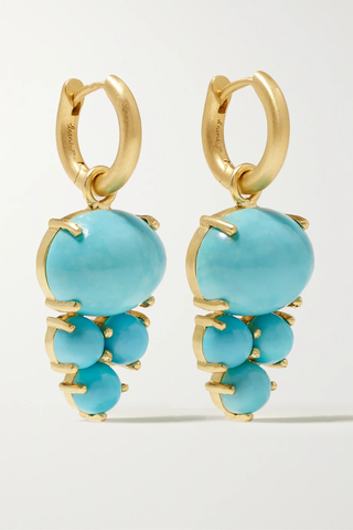 유럽직배송 아이린뉴워스 귀걸이 IRENE NEUWIRTH Gem Drops 18-karat gold turquoise earrings 1647597281955752