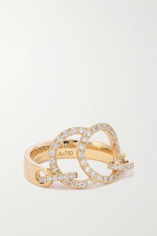유럽직배송 COURBET Céleste 18-karat recycled gold laboratory-grown diamond ring 42247633208883540