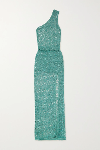 유럽직배송 레트로페테 원피스 RETROFÊTE Askala one-shoulder sequined crochet maxi dress 42247633207937262
