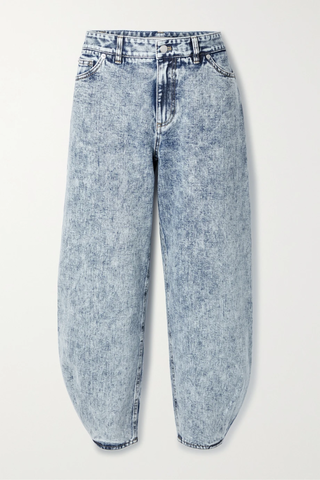 유럽직배송 티비 청바지 TIBI Brancusi acid-wash low-rise wide-leg jeans 1647597283286960