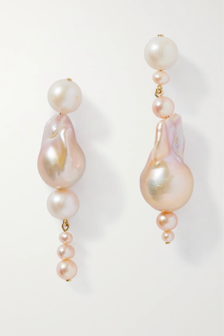 유럽직배송 컴플리티드워크 귀걸이 COMPLETEDWORKS Gold-plated pearl earrings 1647597278874033