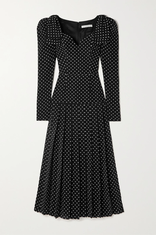 유럽직배송 알레산드라리치 원피스 ALESSANDRA RICH Bow-detailed pleated polka-dot silk midi dress 1647597278312089