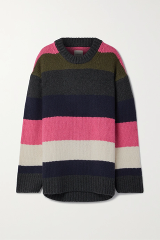유럽직배송 카이트 스웨터 KHAITE Jade oversized striped cashmere sweater 46376663162769590